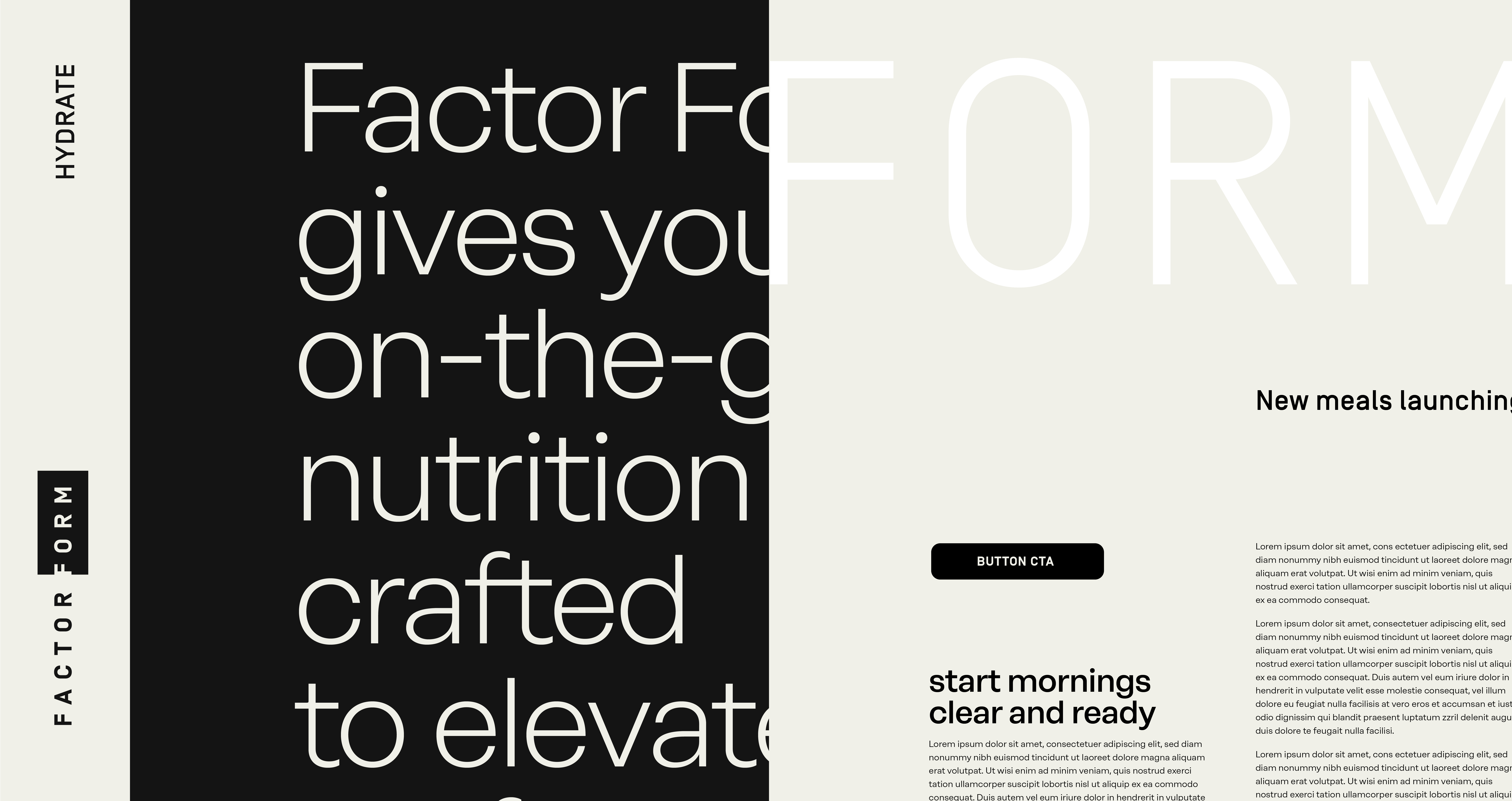 Factor Form typography
